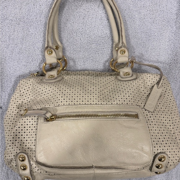 Linea Pelle white/cream leather shoulder bag - Picture 1 of 16